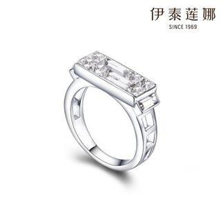 Italina Swarovski Elements Crystal Sterling Silver Ring