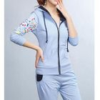 Sports Set : Printed Hooded Jacket + Sweatpants Powder Blue - XL от YesStyle.com INT Sports Set : Printed Hooded Jacket + Sweatpants Powder Blue - XL от YesStyle.com INT