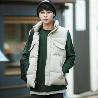 TOMONARI Funnel-Neck Zipped Puffer Vest