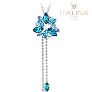 Italina Swarovski Elements Crystal Drop Necklace