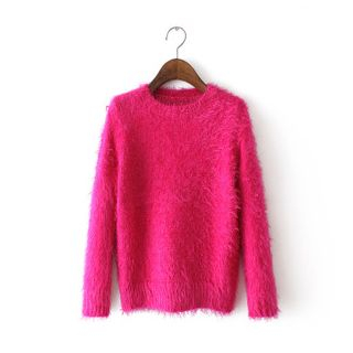 Ainvyi Furry Knit Pullover