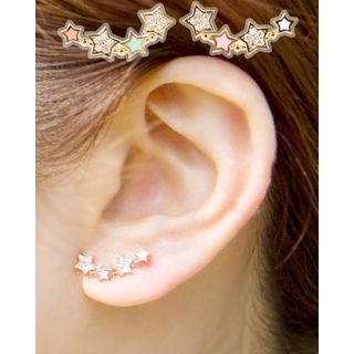 Miss21 Korea Rhinestone Star Earrings