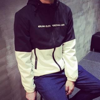 Chuoku Lettering Hooded Zip Jacket