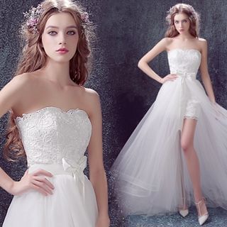 Angel Bridal High-Low Wedding Dress