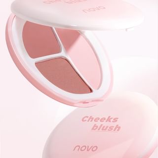 Novo - Mood Interpretation 3 Colours Blush Palette 1# Tipsy Peach - 7.4G