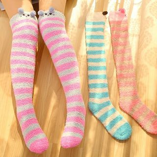 Class 302 Striped Over-the-Knee Socks