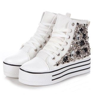 Monde Embellished Platform Sneakers