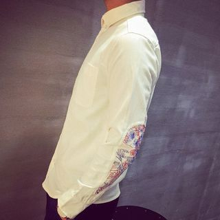 Dubel Long-Sleeve Paneled Shirt