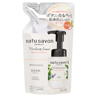Kose - Natu Savon Select Washing Foam Apple & Jasmine 160ml Refill