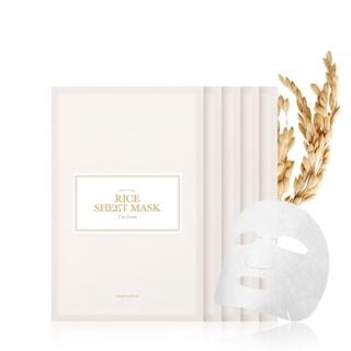 I'm from - Rice Sheet Mask Set 2023 Version - 20ml x 5 sheets