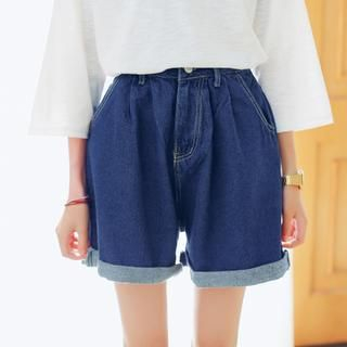 MATO Cuffed Denim Shorts