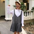 Check Strap Pleated Dress от YesStyle.com INT Check Strap Pleated Dress от YesStyle.com INT