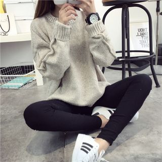 Qimi Drop-shoulder Sweater