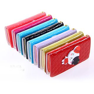 Pennyshine Faux-Leather Cartoon-Accent Wallet