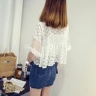 Set: Elbow-Sleeve Lace Top + Camisole от YesStyle.com INT Set: Elbow-Sleeve Lace Top + Camisole от YesStyle.com INT