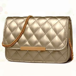 BeiBaoBao Chain-Strap Quilted Cross Bag