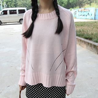Eva Fashion Open-Knit Sweater