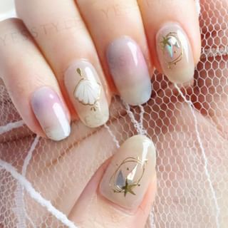 Lunacaca - Shimmering Shores Nail Art Stickers 24 pcs