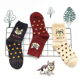 Socka Wolf-Print Socks