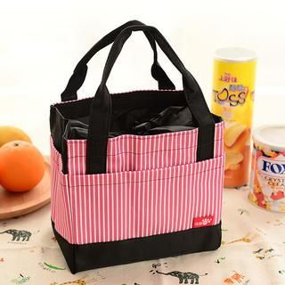 Showroom Striped Lunch Bag