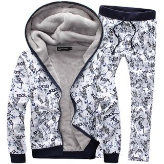 Bay Go Mall Set: Print Hoodie + Sweatpants