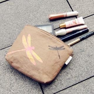 as it is Small Makeup Bag - Dragonfly Brown - One Size