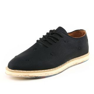 Gerbulan Faux Leather Lace Up Shoes