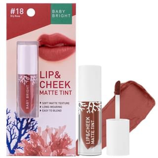 Baby Bright - Lip & Cheek Matte Tint 18 Dry Rose