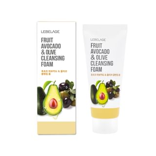 LEBELAGE - Fruit Cleansing Foam - 3 Types Avocado & Olive