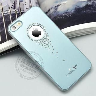 Kindtoy Rhinestone iPhone 5 Case Light Blue - One Size