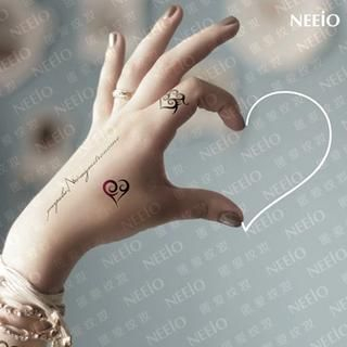 Neeio Waterproof Temporary Tattoo (Heart) 1 sheet