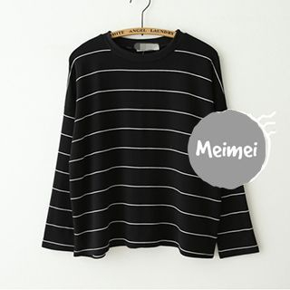 Meimei Striped Long-Sleeve T-Shirt