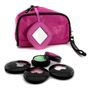 Anna Sui Anna Sui - Eye Color Set: 3x Eye Color Accent + 1x Eye Gloss + Pink Cosmetic Bag 4pcs+1bag