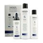 Nioxin Nioxin - System 6 Kit For Medium to Coarse and Normal to Thin-Looking Hair: Cleanser 300ml + Scalp Therapy 150m 3pcs