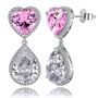 Glam-it! Glam-it! - Candy Heart Bling Earrings 1 pair