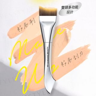 My Scheming - Dual-Ended Crescent Fishtail Traceless Foundation Brush 1 pc