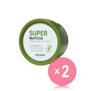 SOME BY MI - Super Matcha Pore Clean Clay Mask 2pcs Bundle Set 2024 Version - 100g x 2 pcs