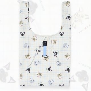 Cat Printed Foldable Shopping Bag 65×39cm