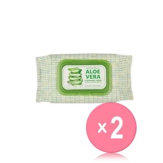 NATURE REPUBLIC - Soothing & Moisture Aloe Vera Cleansing Tissue 2pcs Bundle Set 80 pcs x 2 pcs