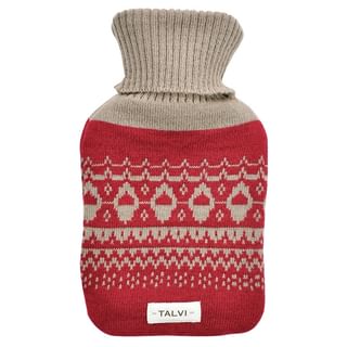 TALVI Knit Nordic Design Hot Water Bottle 0.5L Red 1 pc