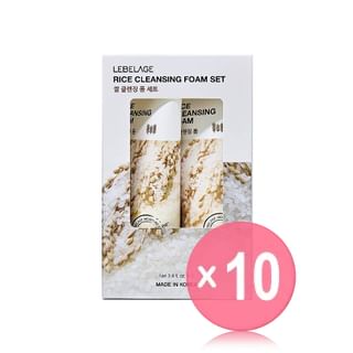 LEBELAGE - Rice Cleansing Foam Set 10pcs Bundle Set 2 pcs x 10 pcs