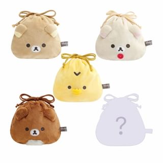 Rilakkuma Plush Drawstring Pouch Blind Box 1 pc out of 5 pcs - Random Style