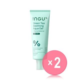 INGU - Green Tea Soothing Aqua Gel + Biome Balance For Oily Skin Jumbo 2pcs Bundle Set 100ml x 2 pcs