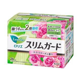 Kao Laurier Ultra Slim Daily Absorbent Rose Scent Wing Sanitary Napkin 205Cm 26 Pcs kao kopen in de aanbieding Kao Laurier Ultra Slim Daily Absorbent Rose Scent Wing Sanitary Napkin 205Cm 26 Pcs kao kopen in de aanbieding