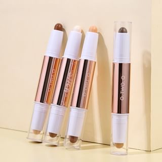 O.TWO.O - Glow Lift Light Shadow Contour Stick - 4 Colors #02 Natual + Warm Brown