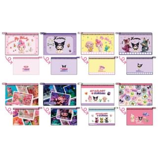 Netflix Original Anime Sanrio My Melody & Kuromi Secret Clear Multi Case (Blind Box) 1 pc (80x120x5mm) - Random from 8 Types