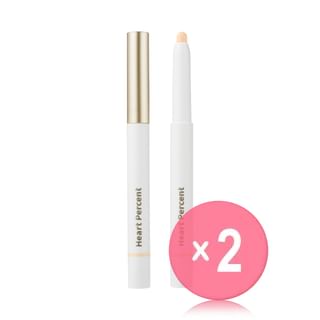 Heart Percent - Dote on Mood Lip Pencil - 24 Colors 2pcs Bundle Set #10 Clean Beige x 2 pcs