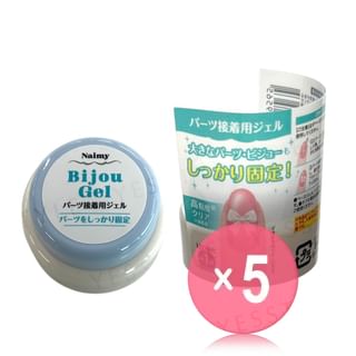 Naimy - Gel Nail Clear Parts Adhesive Gel 5pcs Bundle Set 1 pc x 5 pcs