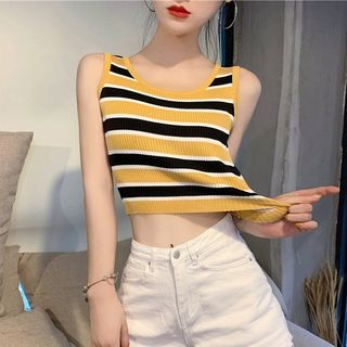 Ogawa Striped Cropped Tank Top ogawa kopen in de aanbieding