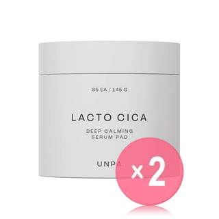 unpa - Lacto Cica Deep Calming Serum Pad 2pcs Bundle Set 85 pads x 2 pcs